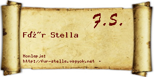 Für Stella névjegykártya